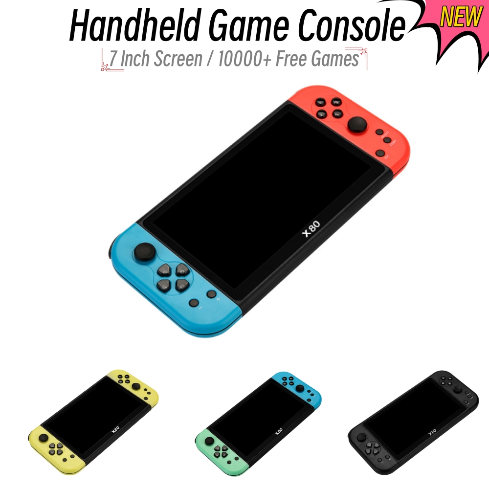 Gaming Console G90 - 10000 Free Games X80 Portable Game