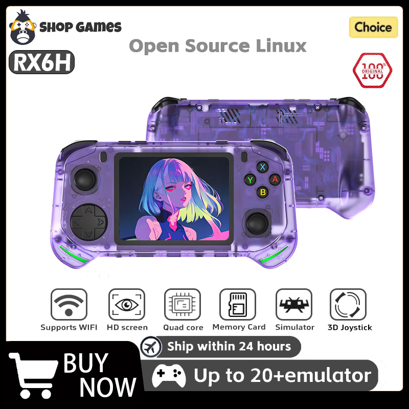 Gaming Console Minecraft - RX6H Retro Handheld Game Console Linux