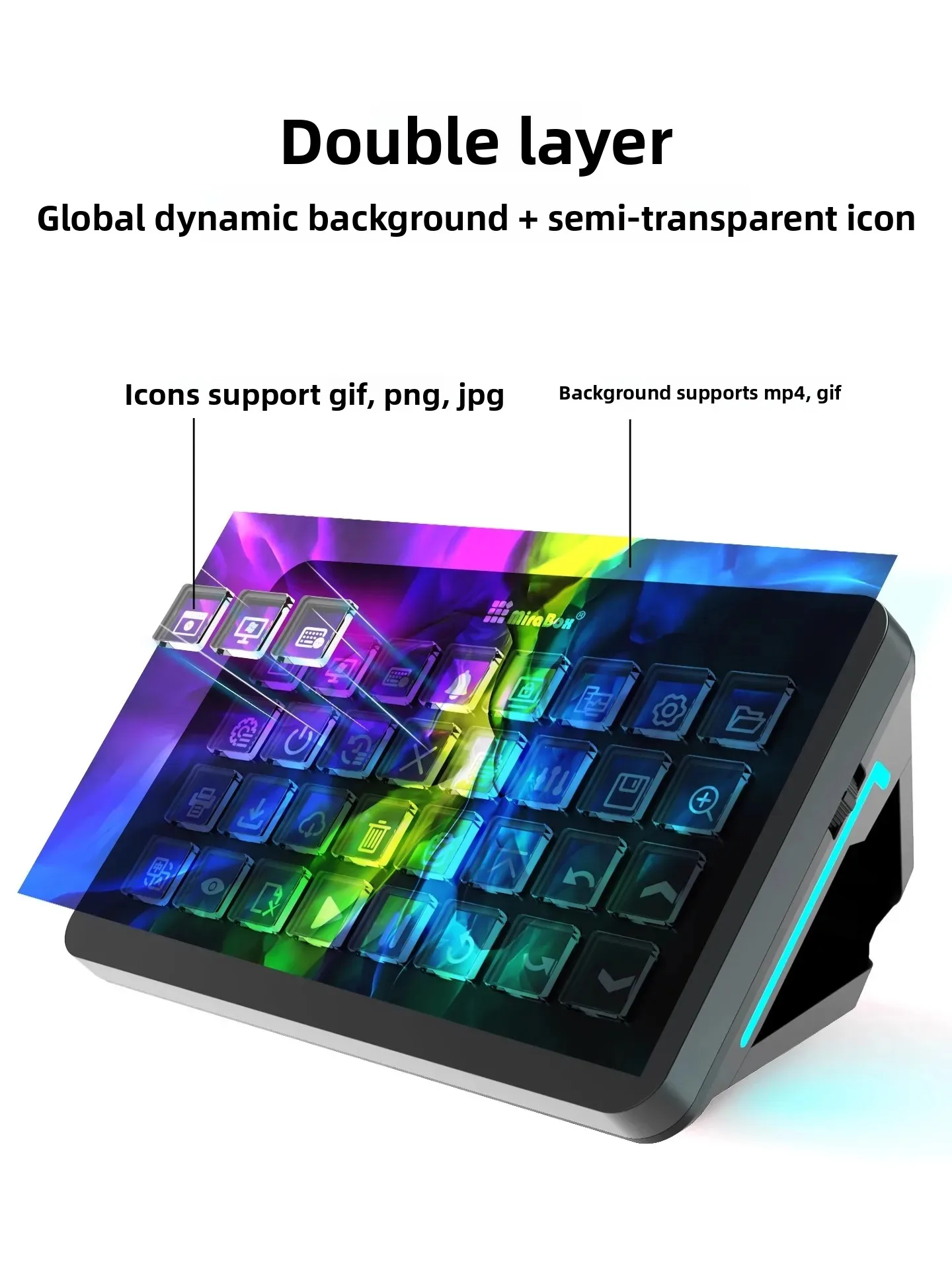 Mirabox XL Stream Deck Macro K - Gaming Console Keyboard recension och pris