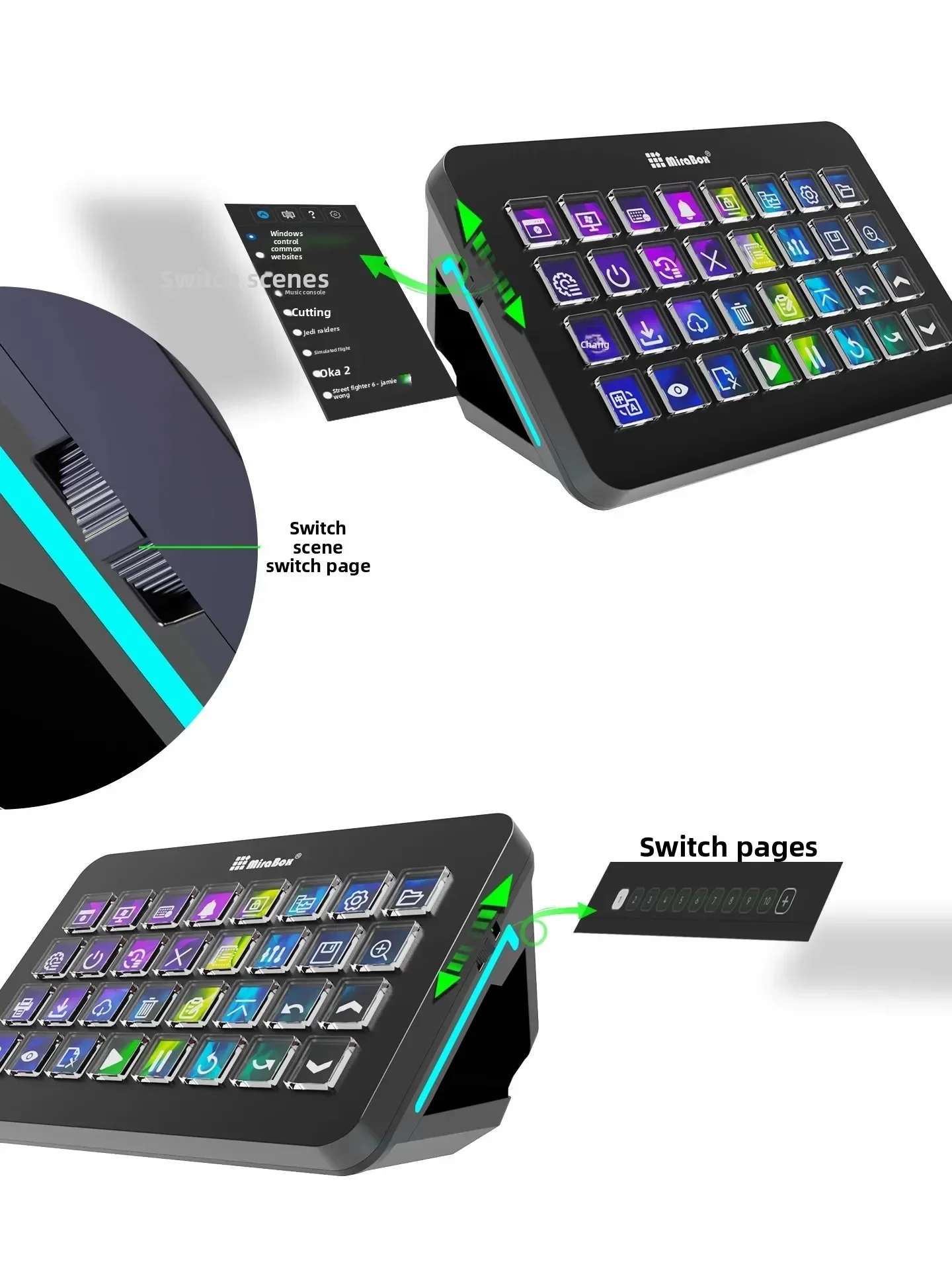 Mirabox XL Stream Deck Macro K - Gaming Console Keyboard recension och pris