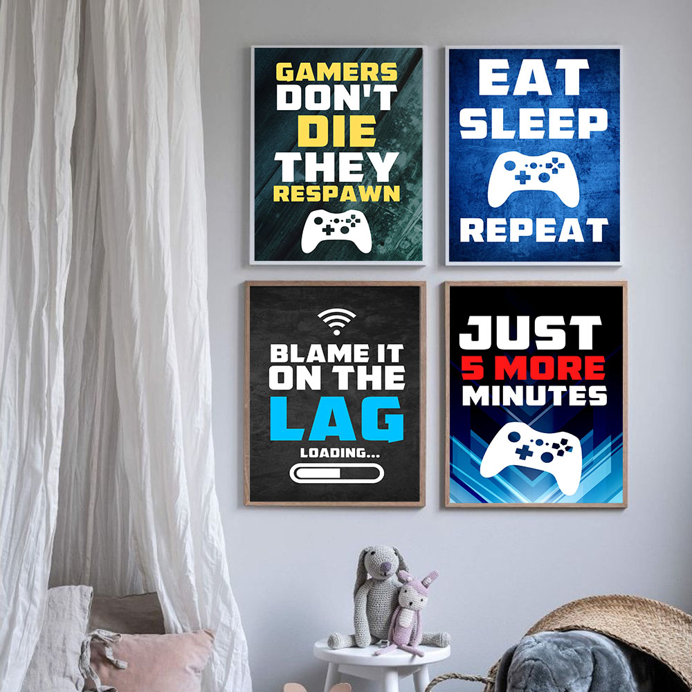 Gaming Quotes Art Painting Con - Gaming Console Quotes recension och pris