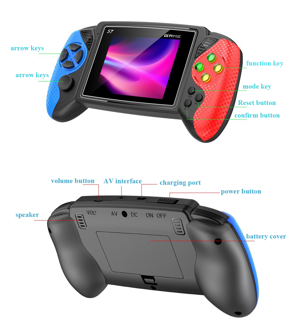 S7 Retro Handheld Game Console - Gaming Console Handheld Retro recension och pris