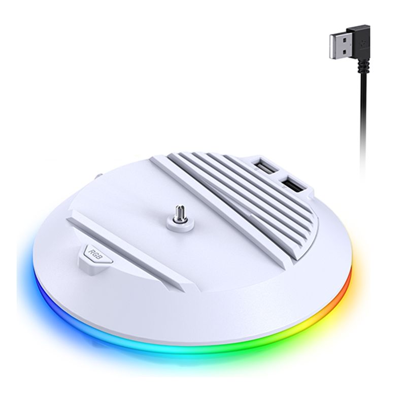 AED7-Vertical Stand With RGB L - Gaming Console Holder recension och pris