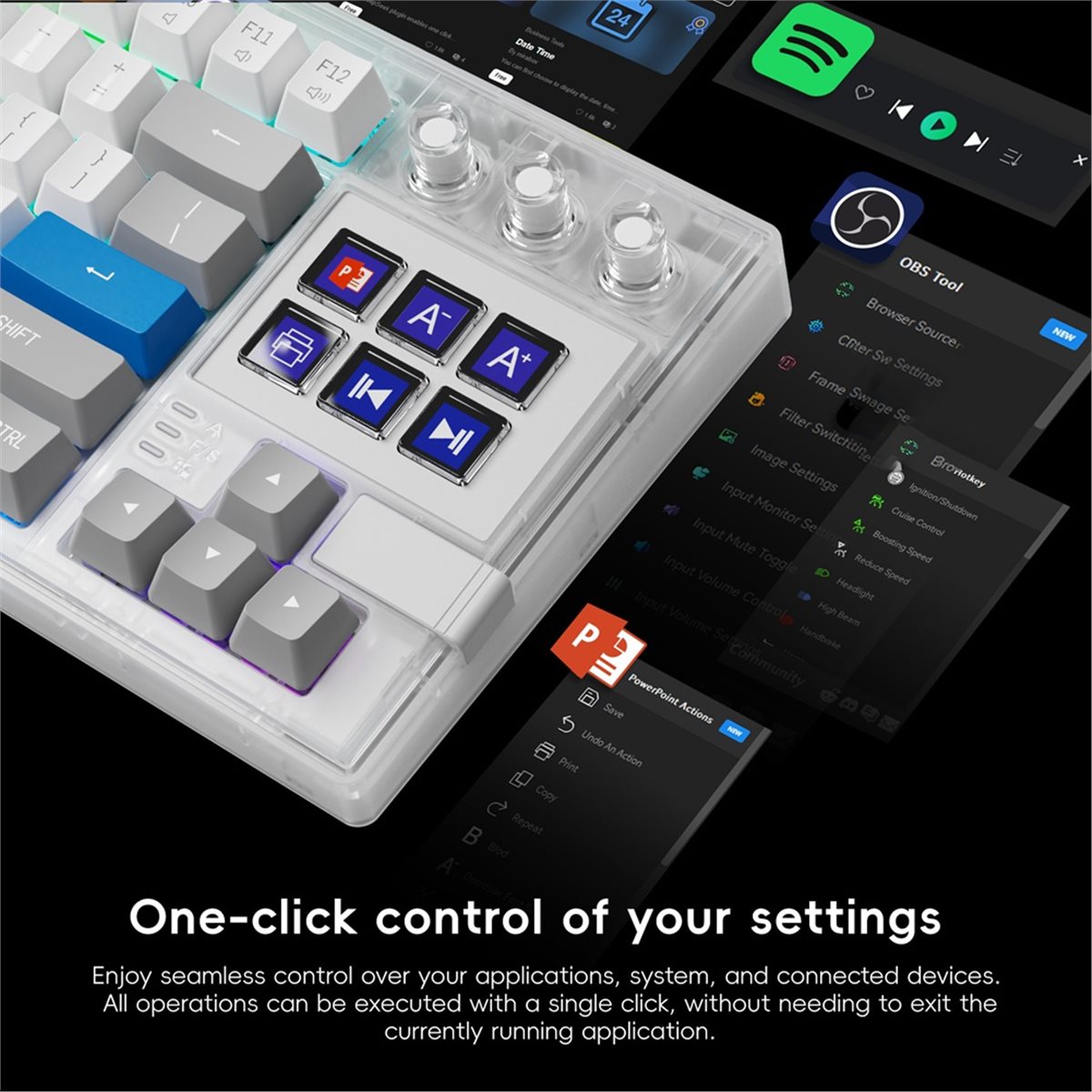 popop K1 Pro 6 LCD Visual Mech - Gaming Console Keyboard recension och pris