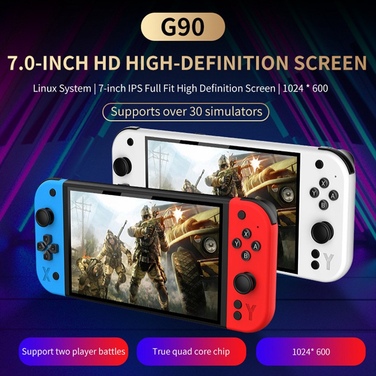 *A99Z G90 Portable Handheld Ga - Gaming Console G90 recension och pris