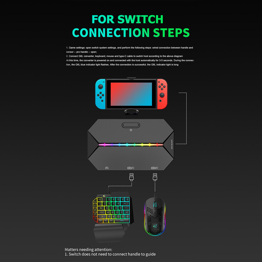 G6L Wired Keyboard Mouse Conve - Gaming Console Quotes recension och pris