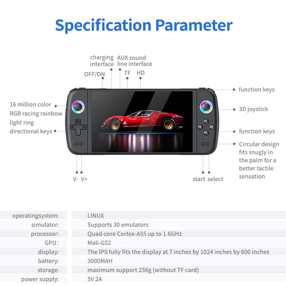 NEW M27 7 Inch IPS Screen  Han - Gaming Console G90 recension och pris