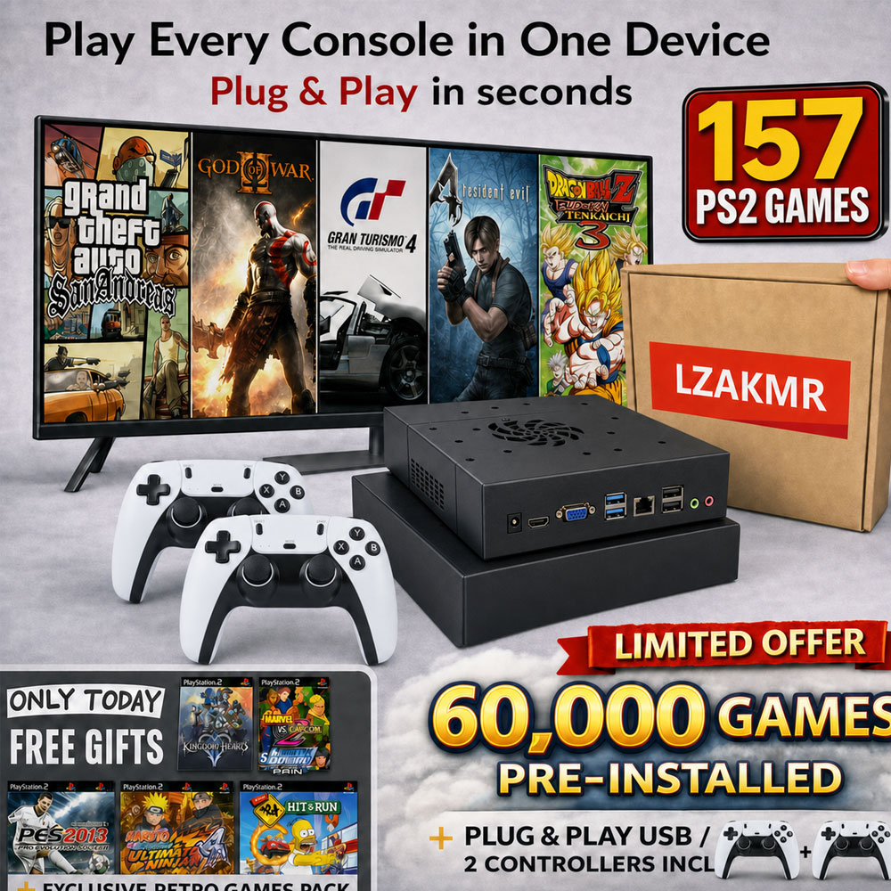 157 PS2 Games!Plug&Play on TV  - Gaming Console With Gta recension och pris