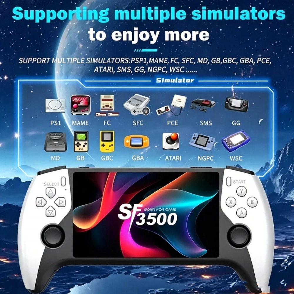 SF3500 5 inch Handheld Game Co - Gaming Console Retro recension och pris